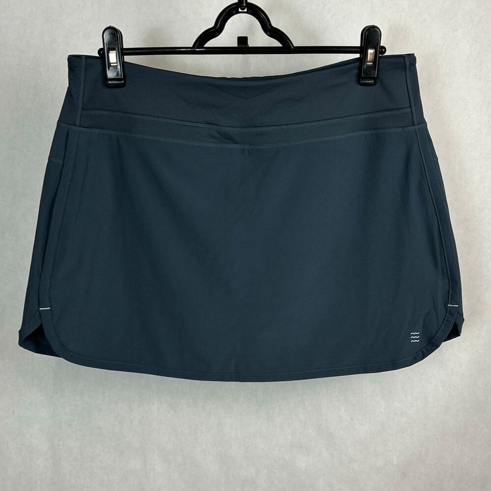 Free Fly Womens Active Skort Blue Dusk Sz Large Athletic Running Exercise Perfor